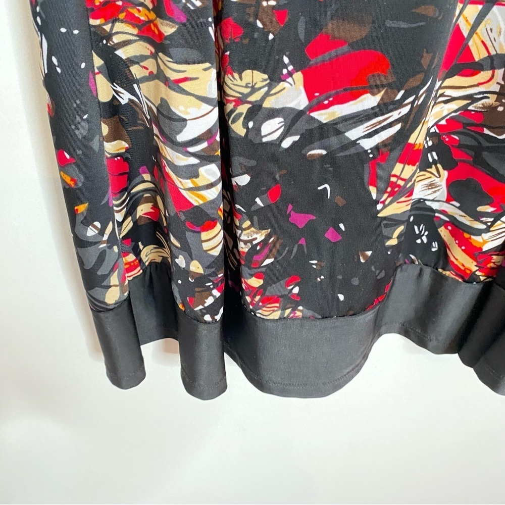 Abstract Print Black Dress - Picture 5 of 13